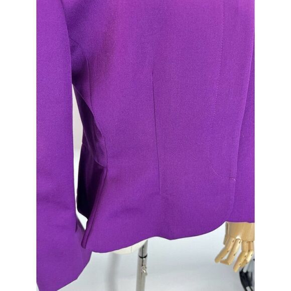 Vintage Christian Dior The Suit Womens Blazer Jacket Purple Size 8 Pure Wool USA - Picture 15 of 15